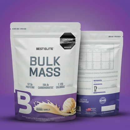 Bulk Mass (2.724 grs) 6 Libras Gourmet Vanilla - Best Elite