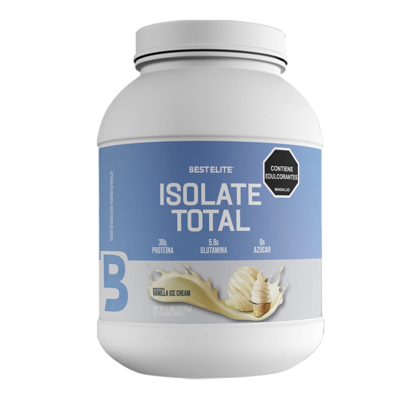 Isolate Total (2.270 grs) 5 Libras Vanilla Ice Cream - Best Elite