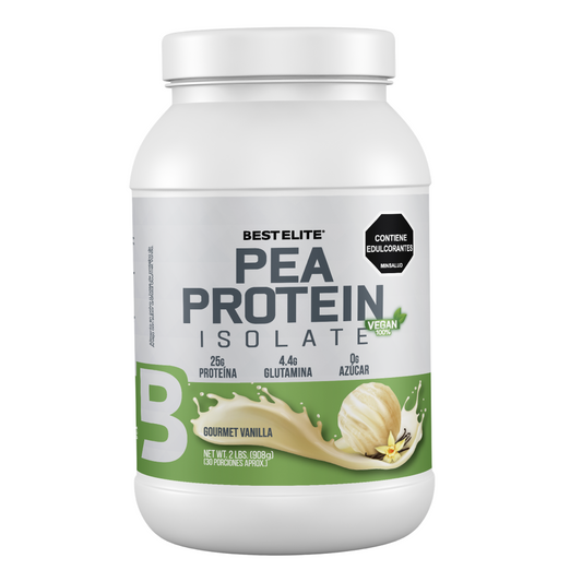 Vegan Pea Protein (908 grs) 2 Libras Gourmet Vanilla - Best Elite