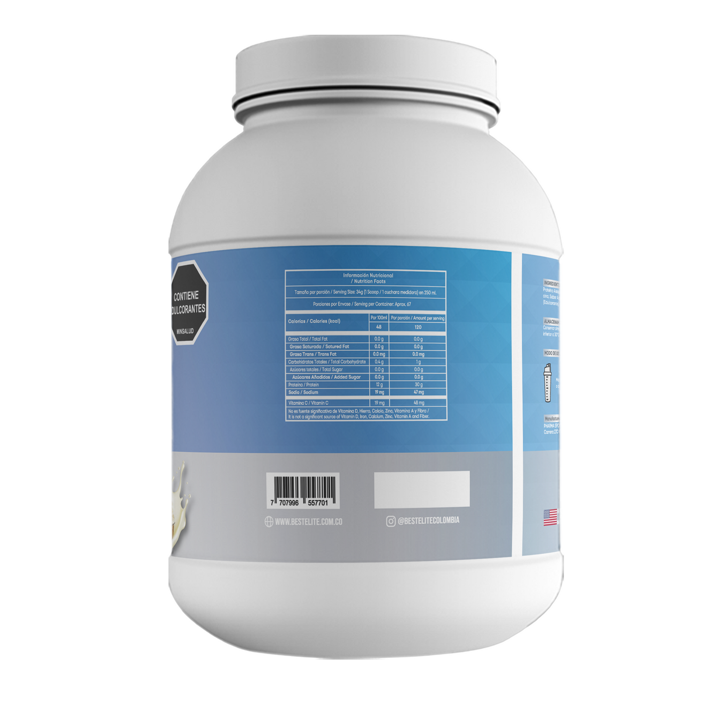 Isolate Total (2.270 grs) 5 Libras Vanilla Ice Cream - Best Elite
