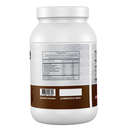 Whey Total (908 grs) 2 libras Chocolate Brownie - BEST ELITE