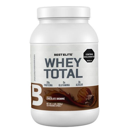 Whey Total (908 grs) 2 libras Chocolate Brownie - BEST ELITE