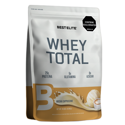 Whey Total (4.540 grs) 10 libras Mocha Cappuccino - BEST ELITE