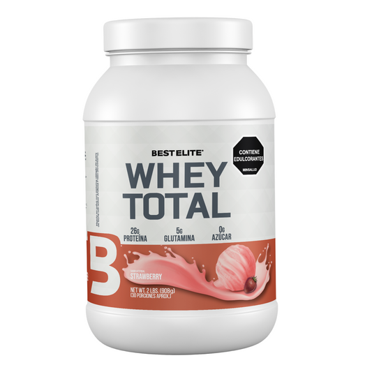 Whey Total (908 grs) 2 libras Strawberry - BEST ELITE