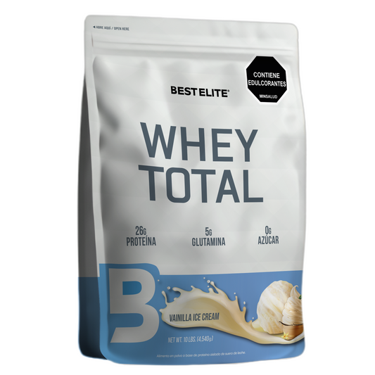 Whey Total (4.540 grs) 10 libras Vanilla Ice Cream - BEST ELITE