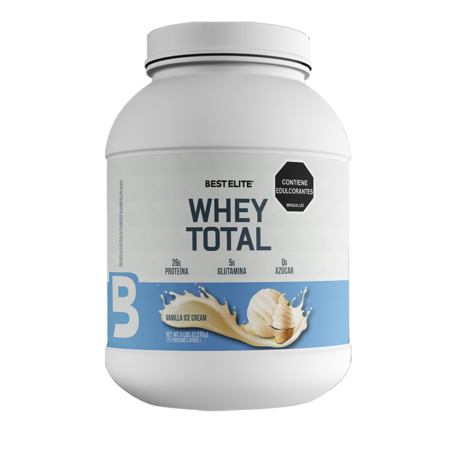 Whey Total (2.270 grs) 5 libras Vanilla Ice Cream - BEST ELITE